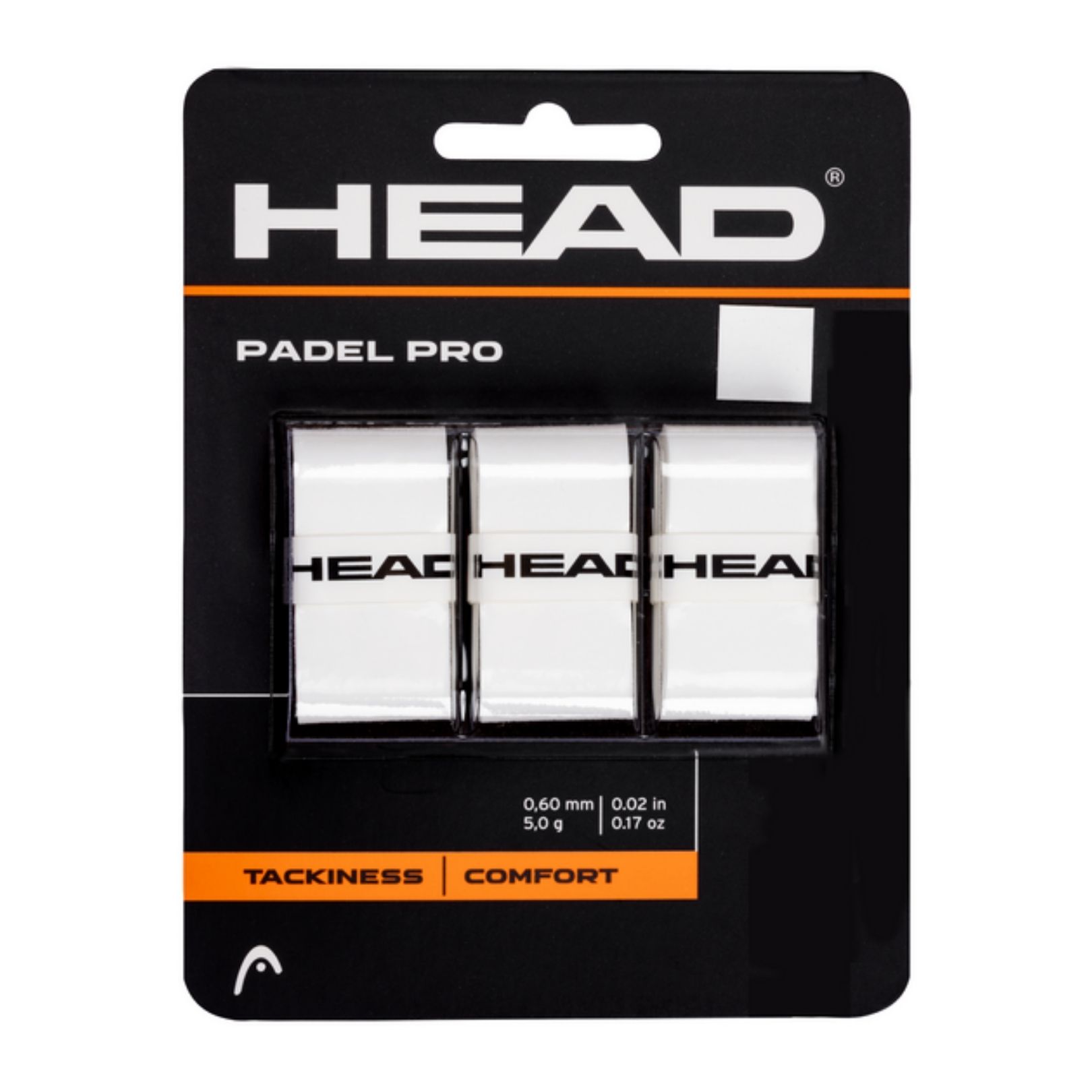 Head Padel Pro Overgrip (3-pak, White)